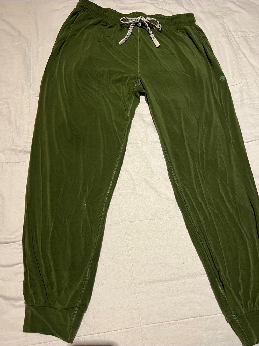 Cozy Earth brushed bamboo Olive Green Drawstring Jogger Pants